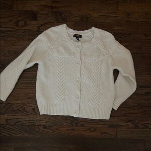 Girls Aqua by Bloomingdales Cream Sweater - XL (fits as a size 12)